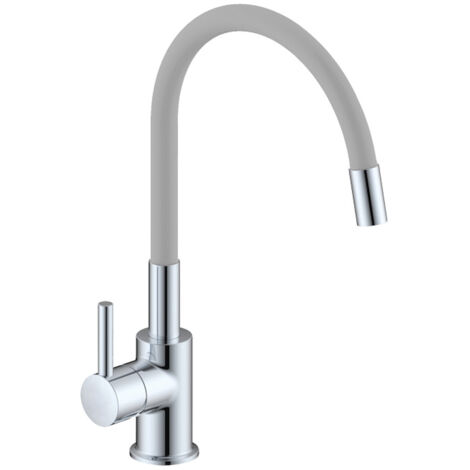 IDRONORD Miscelatore monocomando per lavello con canna orientabile in gomma colorata codice prod: SNAKE0000G