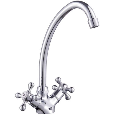 IDRONORD Rubinetto monoforo per lavello con doppia maniglia codice prod: EST00000CH