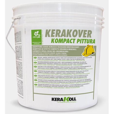 Idropittura a base acrilica kerakover kompact pittura 4l kerakoll