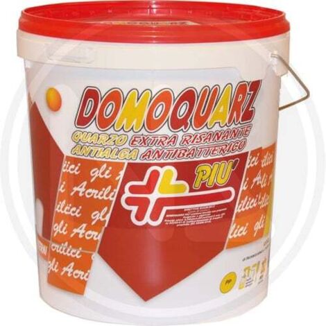 Idropittura al QUARZO per interni ed esterni DOMOQUARZ PIU' 13 Lt colore Bianco