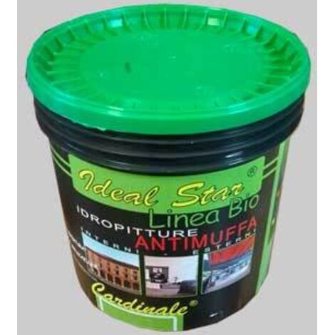idropittura lavabile antimuffa ideal star 4 lt