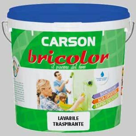 IDROPITTURA LAVABILE TRASPITANTE 'BRICOLOR' 14 lt - CARSON