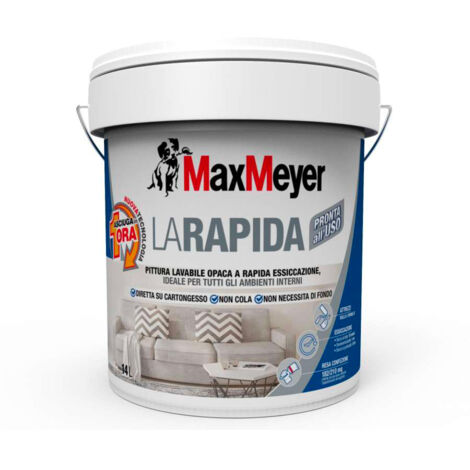 IDROPITTURA MAX LAVABILE LA RAPIDA 14 L BIANCO OPACO