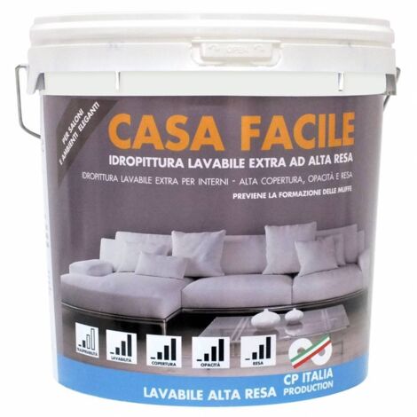 IDROPITTURA SUPERLAVABILE CASA FACILE 13 L