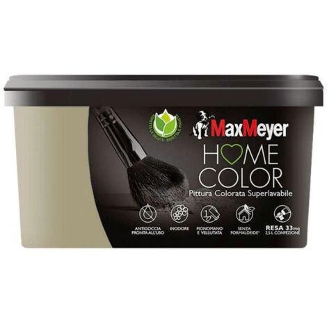 Idropittura Superlavabile Home Color Fango 2,5 Lt Max Meyer