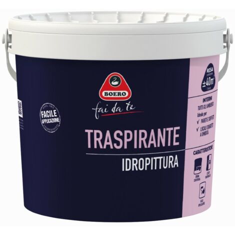 IDROPITTURA TRASPIRANTE DA 4 LITRI - BOERO