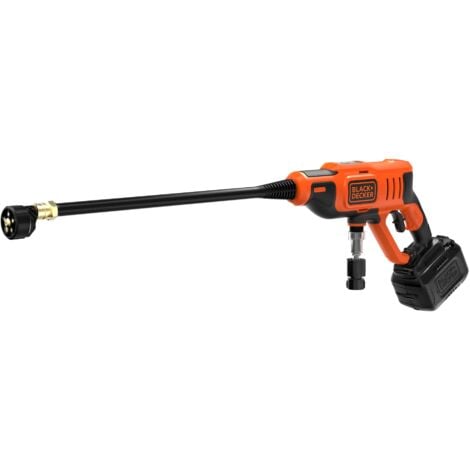 BLACK & DECKER Idropulitrice a batteria 24 bar con batteria al LITIO 18V 2Ah BLACK+DECKER BCPC18D1-QW