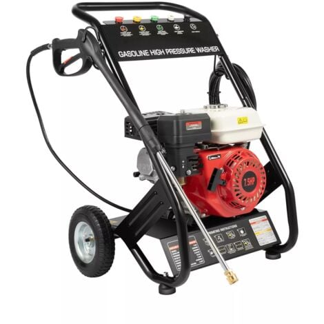 Idropulitrice a benzina, pulitrice a pressione, lavatrice 7,5 HP professionale, a benzina, a vapore per auto fattorie pavimentazione fabbriche ecc