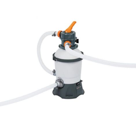 Idroweb – Filtre à sable 3.028 l/h pour piscines 1.100 - 18.100 l – Adaptateur 3,2 cm – Sable requis 8,5 kg