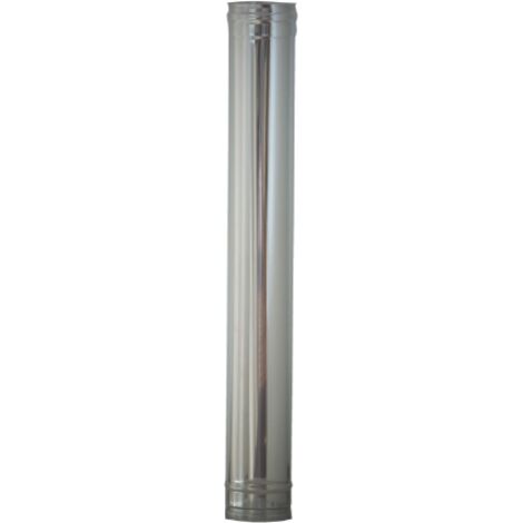 Idroweb – Tube inox 15 cm – Conduit de fumée 150 mm pour poêles à granulés de bois – Résistance à la chaleur – Évacuation efficace des fumées - CM 100 H