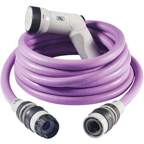 Idroweb – Tuyau d'arrosage extensible 15 m – Léger et compact – Système Aquastop anti-fuite – Pistolet multi-jets pour arrosage précis