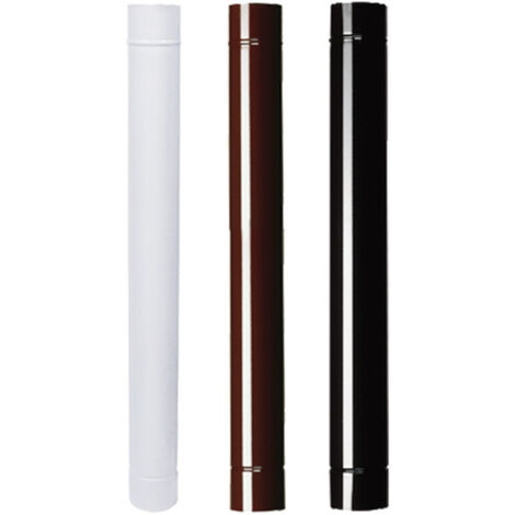 Idroweb – Tube émaillé pour poêles 100 mm – Acier émaillé – Longueur 10 cm – Couleur marron pour intégration esthétique