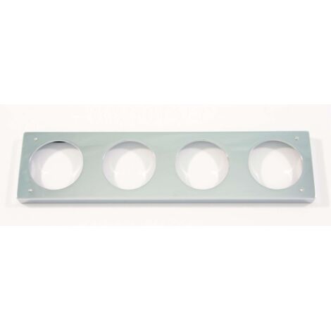 IDS ARCHIMODULE cornice distanziale per rosone 4 fori (83x332mm) cromo