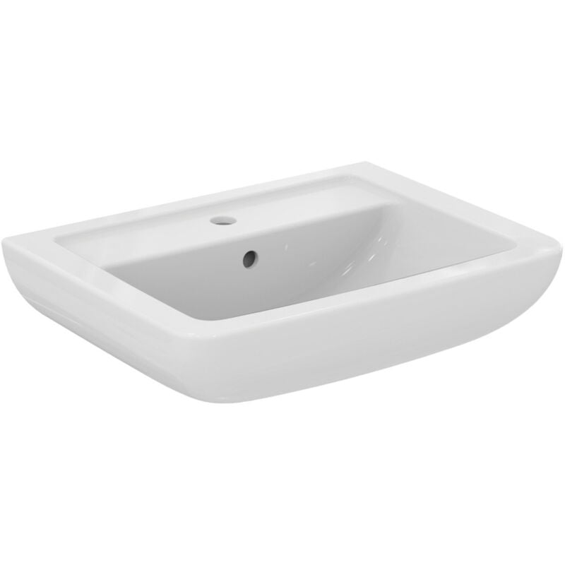 Ideal Standard - ideal std eurovit plus Waschtisch, eckig 600x460x190mm, 1 Hl. m.Ül., weiß