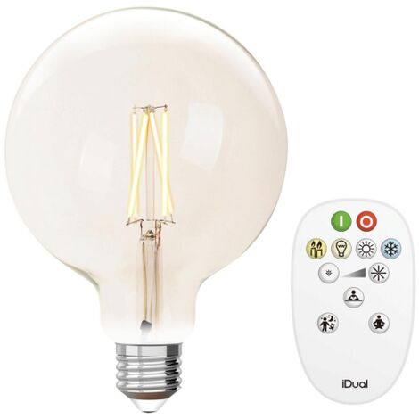 iDual globe E27 wit filament