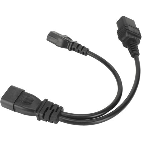 IEC C14- bis C19- und C13-Stromkabel, 32 cm, 10 A, 250 V, für Server und Netzwerkgeräte