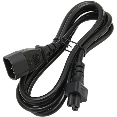 IEC320 C14 Stecker auf IEC320 C5 Buchse Netzkabel, 10 A 250 V, 2500 W, 1,8 Meter