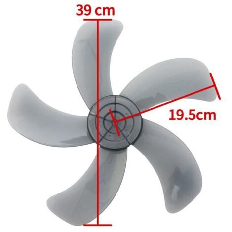IEFIEL Pales Feuilles de Ventilateur en Plastique avec Couvercle d\'écrou de Ventilateur Lames Accessoires Remplacement Type C