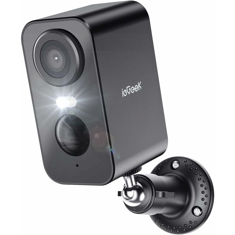 Iegeek - 2K Caméra Surveillance WiFi Exterieure sans Fil Batterie Vision Nocturne Couleur ai&pir Détection Mouvement Audio IP65