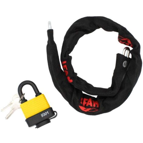 IFAM cadena berlin 6x1000&43wp45 , Cadena antirrobo para bicicleta de IFAM para un elevado nivel de protección Ligera y flexible Fabricado en acero galvanizado Eslabones