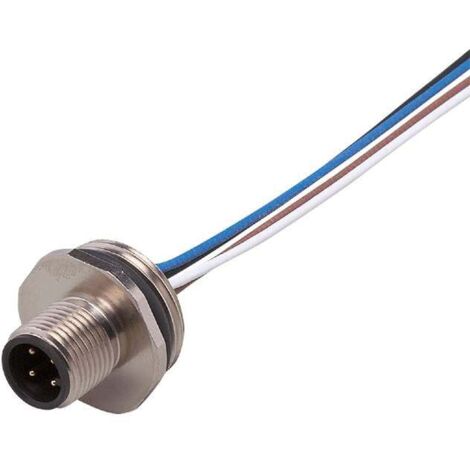 ifm Electronic E11295 Fiche à encastrer mâle, droit 0.12 m Nombre de pôles: 4 1 pc(s) Y933523