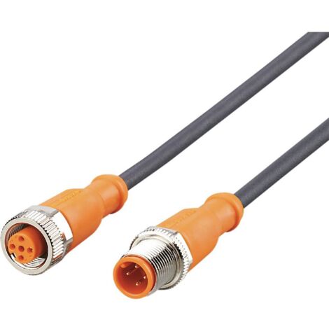 ifm Electronic EVC011 Jonction mâle, droit, femelle, droit 0.6 m Nombre de pôles: 4, 5 1 pc(s)