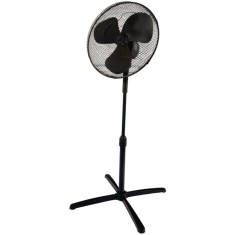 Igenix 16 Inch Pedestal Fan, 3 Speeds, Black - DF1655BL