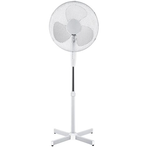 Igenix 16 Inch Pedestal Fan, 3 Speeds, White - DF1655