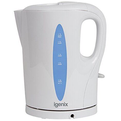 Igenix 1.7 Litre Cordless Jug Kettle, 2200W, White - IG7270