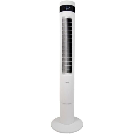 Igenix 43 Inch Digital Tower Fan, 3 Speed Settings, White - IGFD6043W