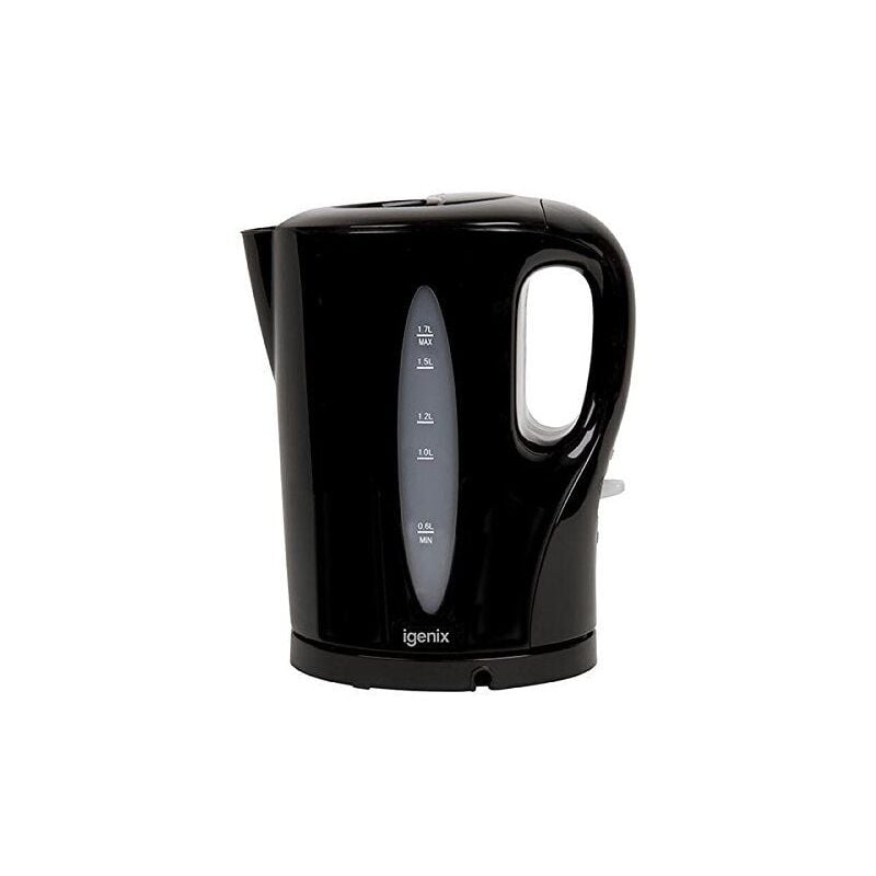 Igenix - 1.7 Litre Cordless Jug Kettle, 2200W, Black - IG7280