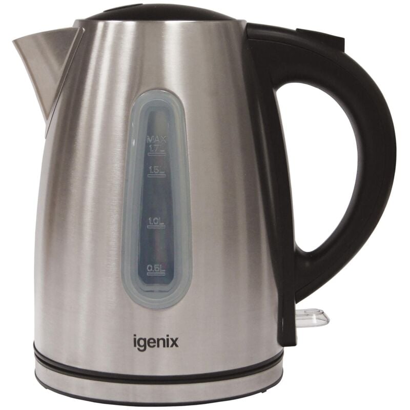 Igenix - 1.7 Litre Cordless Jug Kettle, 3000W, Stainless Steel - IG7251