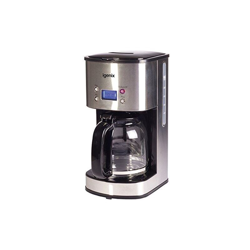 Digital Filter Coffee Machine, 24 Hour Timer, Stainless Steel - IG8250 - Igenix