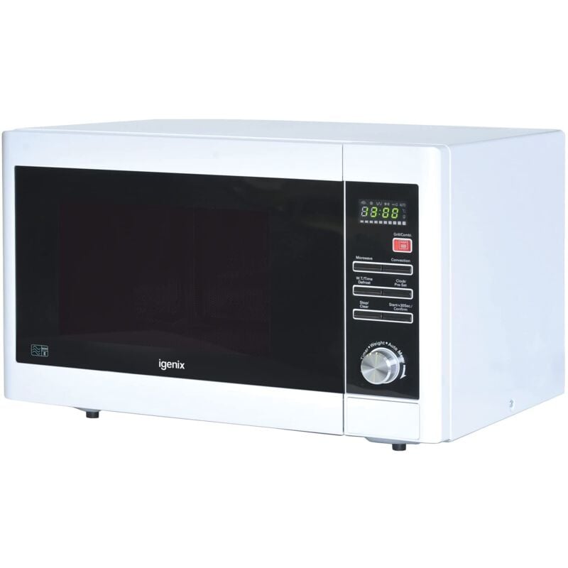 Igenix - Digital Microwave, 30 Litre, 900W, White - IG3093