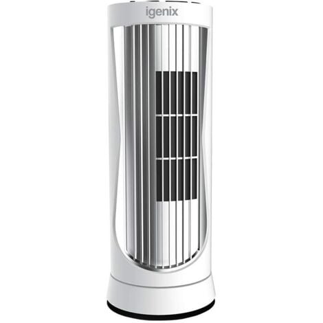 Igenix Digital Mini Tower Fan, Oscillating, 12 Inch, White - DF0022WH
