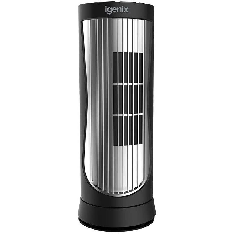 Digital Mini Tower Fan, Oscillating, 12 Inch, Black - DF0022 - Igenix