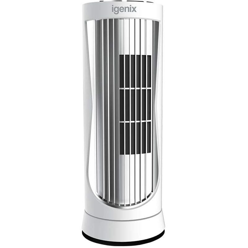 Digital Mini Tower Fan, Oscillating, 12 Inch, White - DF0022WH - Igenix