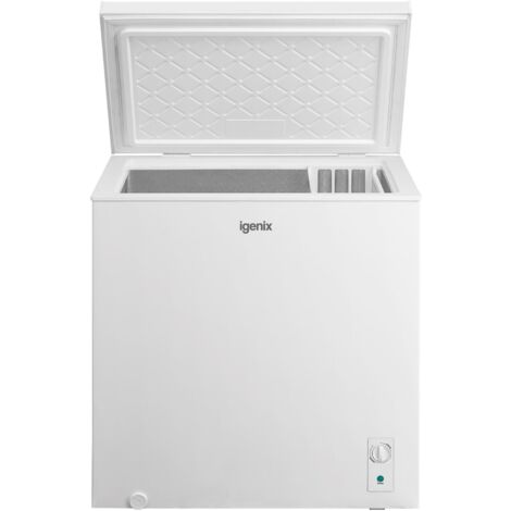 Igenix Freestanding Chest Freezer, 198 Litre, White - IGCF0198W