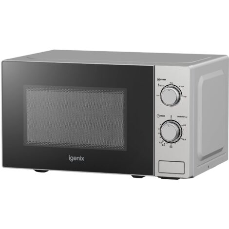 Igenix Manual Microwave, 20 Litre, 5 Power Settings, 800W, Stainless Steel - IGM0820SS