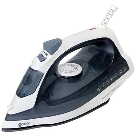 Igenix PowerSteam Lite Steam Iron,  1600W, Blue/White - IG3116