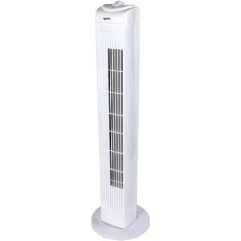 Igenix Tower Fan, Oscillating, 29 Inch, 3 Speeds, White - DF0029