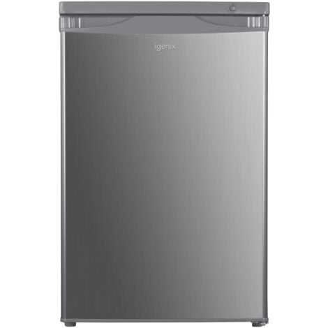 Igenix Under Counter Freezer, 91 Litre, Reversible Doors, Silver - IG355X