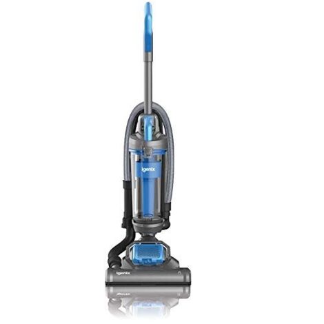Igenix Upright Bagless Vacuum Cleaner, 3 Litre, 400W, Grey/Blue - IG2430