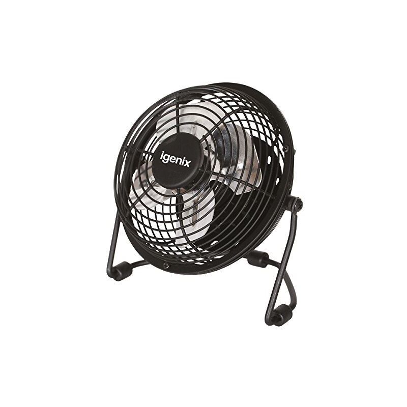 Igenix - usb Desk Fan, 4 Inch, Black - DF0004