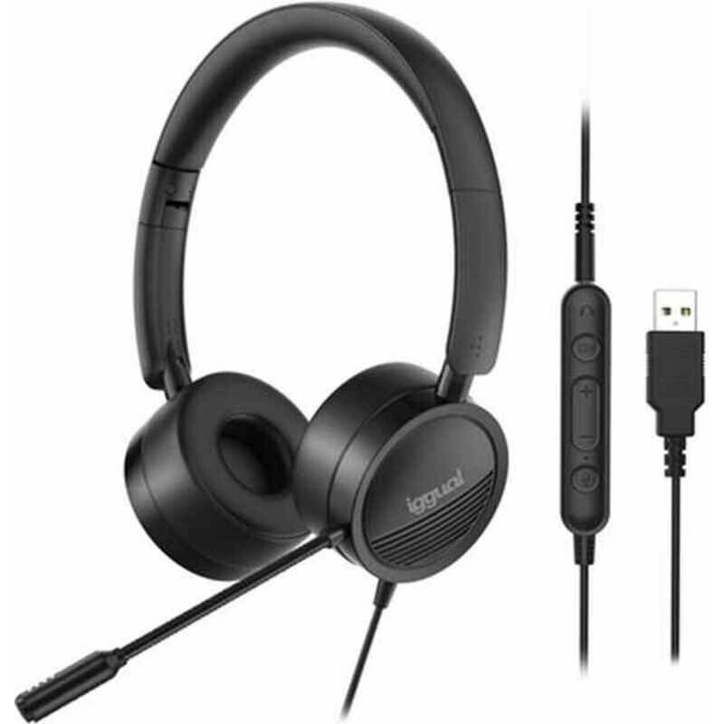 

Auriculares con Micrófono Dual Tech Negro - Iggual