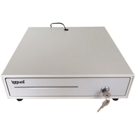 iggual Cajón portamonedas IRON-10W 38cm 4+6 blanco