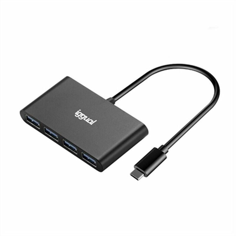 

Hub USB 4 Puertos IGG317716 Negro - Iggual