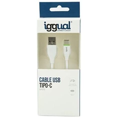 iggual IGG316948 cable USB 1 m USB 2.0 USB A USB C Blanco