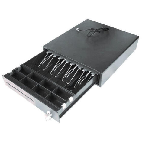 iggual IRON-15 Cajon portamonedas 37cm 4+8 metal negro