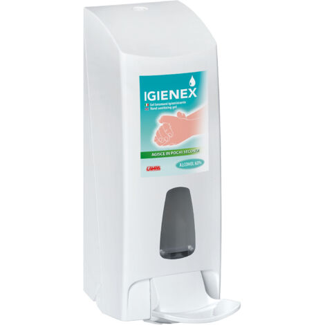 Igienex, dispenser manuale da appendere, per dosaggio gel mani